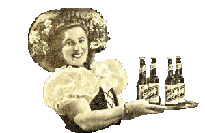 Betty Fraunfelder in Schlitz Newspapaer Ad, 1949