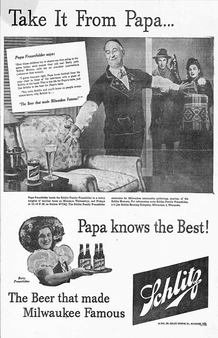 1949 Ad in Milwaukee Newspaper