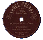 Hold Me Tight Polka, Yodel Melody Records, 78 rpm