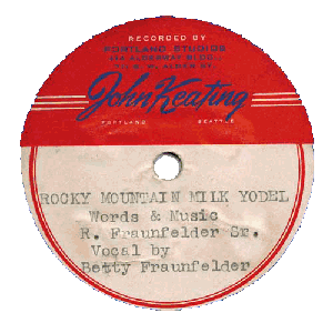 Rocky Mountain Milk Record Label, 1950s